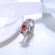 Skull zircon ring