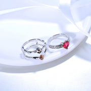 Skull zircon ring