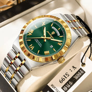 Trendy Men's Night Light Waterproof Watch
