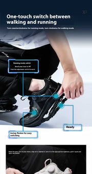 Black Tech Running Shoes Power Mechanical Running Shoes Marathon Running