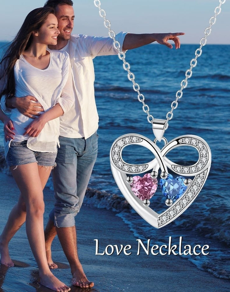 Fashion Elegant Jewelry Ornament Heart To Heart Necklace For Women
