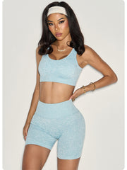 Hollow Bra With Threaded Waist Closure
