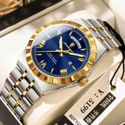Trendy Men's Night Light Waterproof Watch