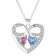 Fashion Elegant Jewelry Ornament Heart To Heart Necklace For Women