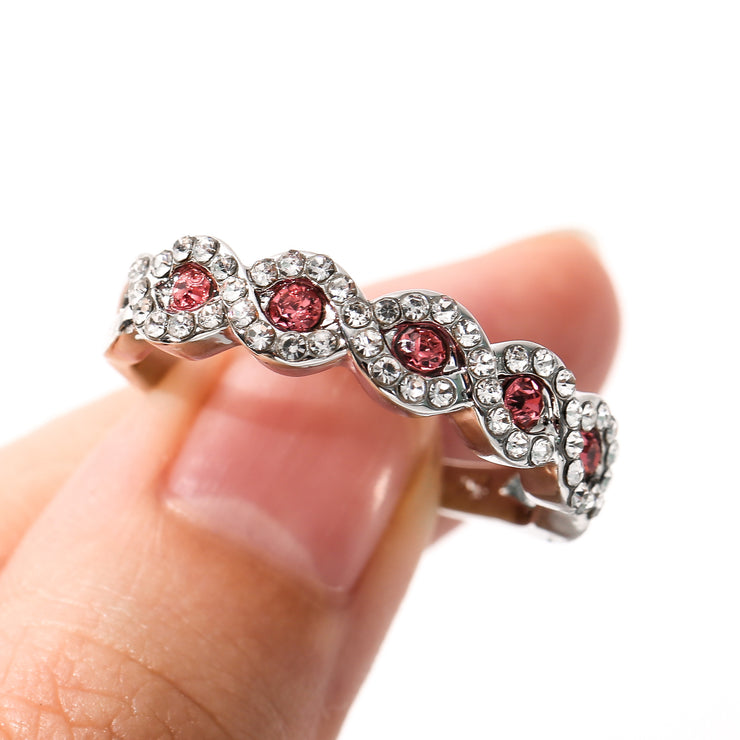 New Micro-inlaid Gemstone Engagement Ring European And American Zircon Hand Jewelry