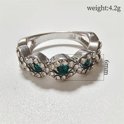New Micro-inlaid Gemstone Engagement Ring European And American Zircon Hand Jewelry