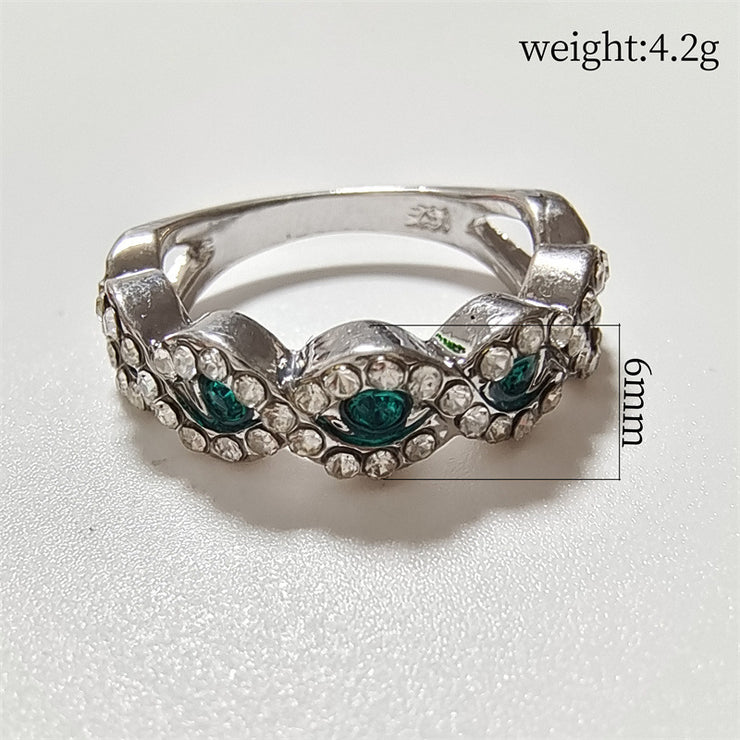 New Micro-inlaid Gemstone Engagement Ring European And American Zircon Hand Jewelry