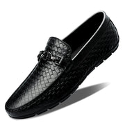 Spring And Summer White Lazy Doug Shoes Men's British Casual Leather Shoes