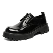 Platform Height Increasing Casual Leather Shoes