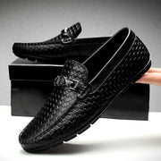 Spring And Summer White Lazy Doug Shoes Men's British Casual Leather Shoes