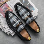 Pointed Casual Leather Shoes Men's Shoes
