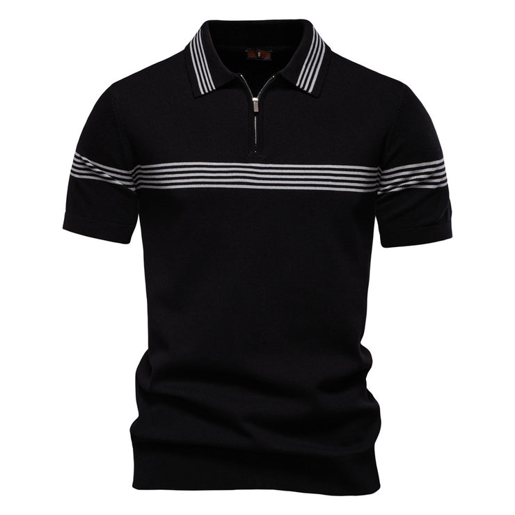 Fashion Striped Men's Business Short-sleeved Shirt