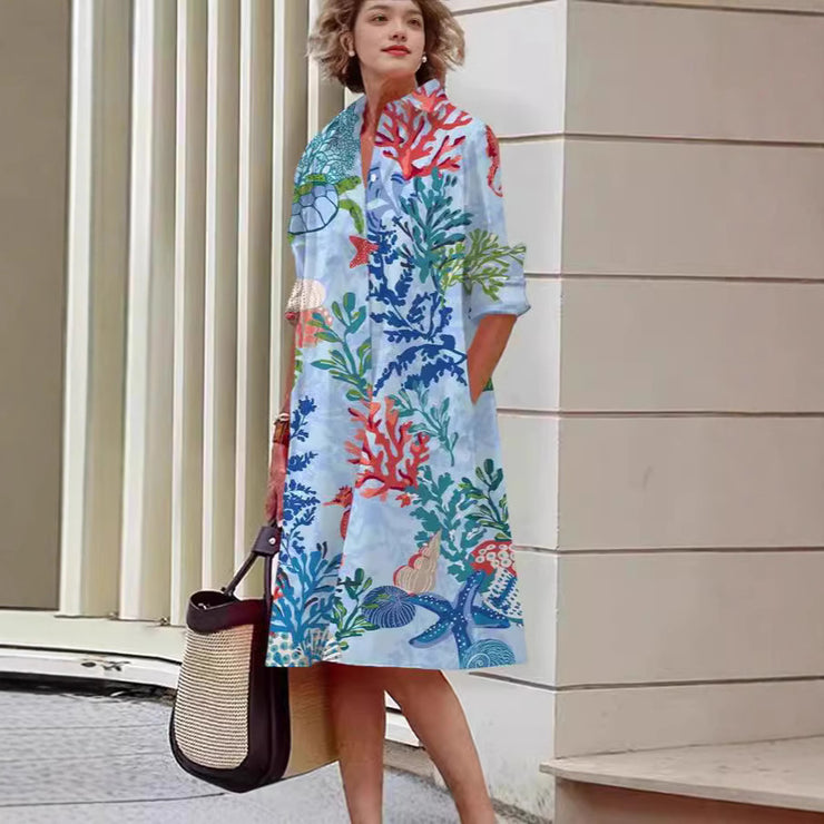 Fashion Summer 3D Digital Printing Female Dress