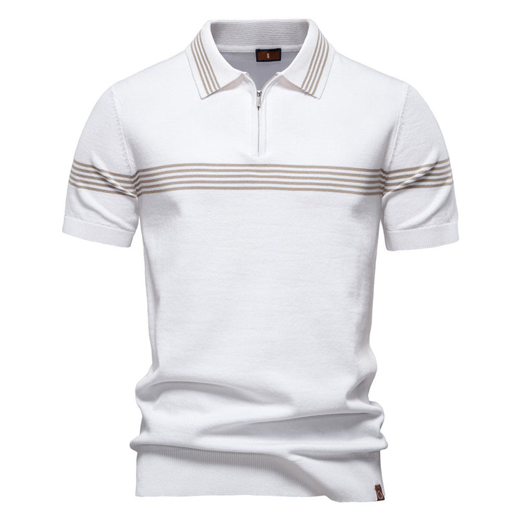 Fashion Striped Men's Business Short-sleeved Shirt