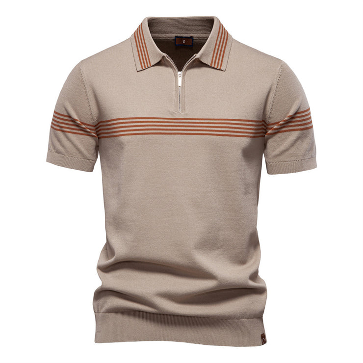 Fashion Striped Men's Business Short-sleeved Shirt