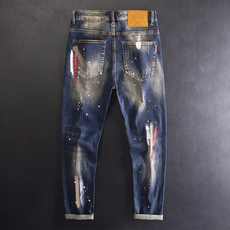 Fashion High-end Fashion Brand Jeans Men