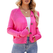 Women's Clothing V-neck Knitted Cardigan Women's Sweater