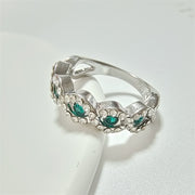 New Micro-inlaid Gemstone Engagement Ring European And American Zircon Hand Jewelry