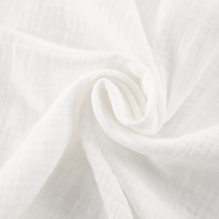 Simple And Comfortable Cardigan Pajamas Two-piece White Pocket Long Sleeve Ladies' Homewear